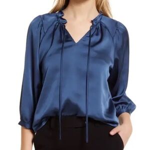 Vince Camuto Split Neck Blouse